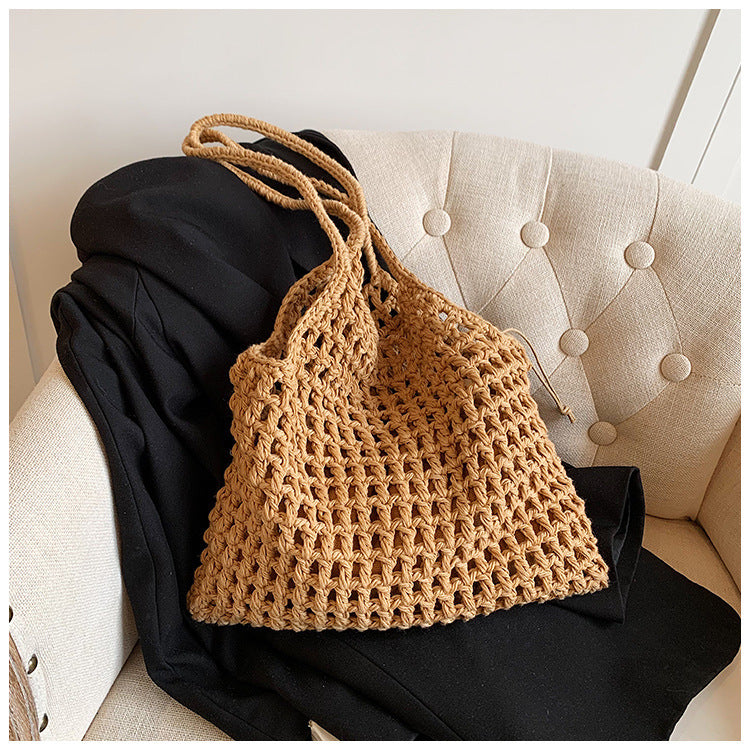 Boho Strandtasche aus Naturmaterial