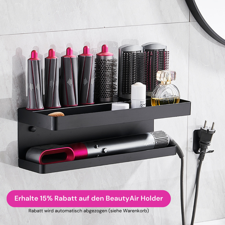 BeautyAir Styler mit Holder für ein organisiertes Badezimmer